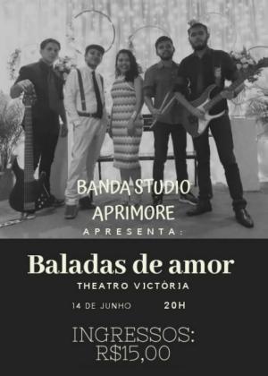 Show “ Baladas de Amor “  no Theatro Victória nesta sexta-feira