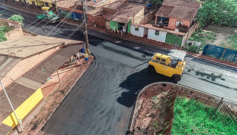 Avanço da pavimentação: Mais um trecho da Avenida Marcílio Dias é asfaltado