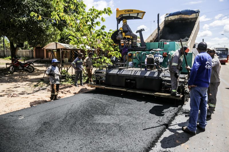 Prefeitura de Santarém trabalha na pavimentação do Anel viário do Santarenzinho