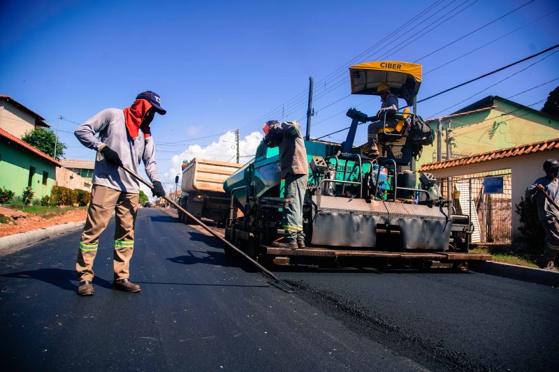 Mais asfalto e qualidade de vida: Prefeitura pavimenta o anel viário de Santana