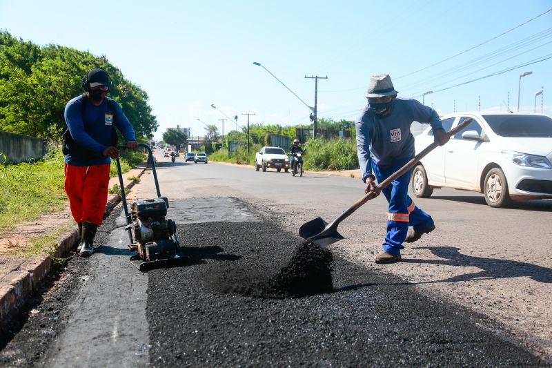 Prefeitura de Santarém avança com serviços de recuperação asfáltica