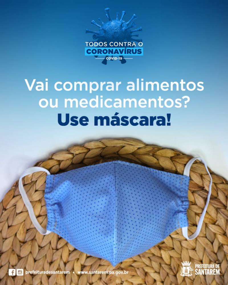 Uso de máscaras será obrigatório em Santarém a partir desta segunda-feira