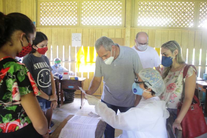 Centro do Aritapera e Igarapé do Costa receberam ações de saúde da Prefeitura contra a covid-19