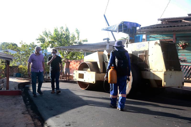 Prefeitura pavimenta trecho da Rua Belém e leva qualidade de vida a moradores da Prainha