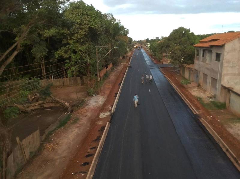 Prefeitura de Santarém avança com mais um trecho asfaltado na Marcílio Dias