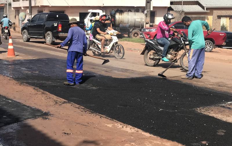 Prefeitura de Santarém intensifica limpeza e manutenção de vias em período chuvoso