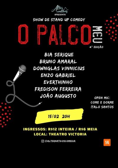 Sábado no Theatro Victória, a quarta edição do espetáculo, “o Palco Meu”