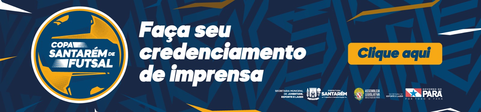 Imagem de Credenciamento da imprensa para I Copa de Futsal