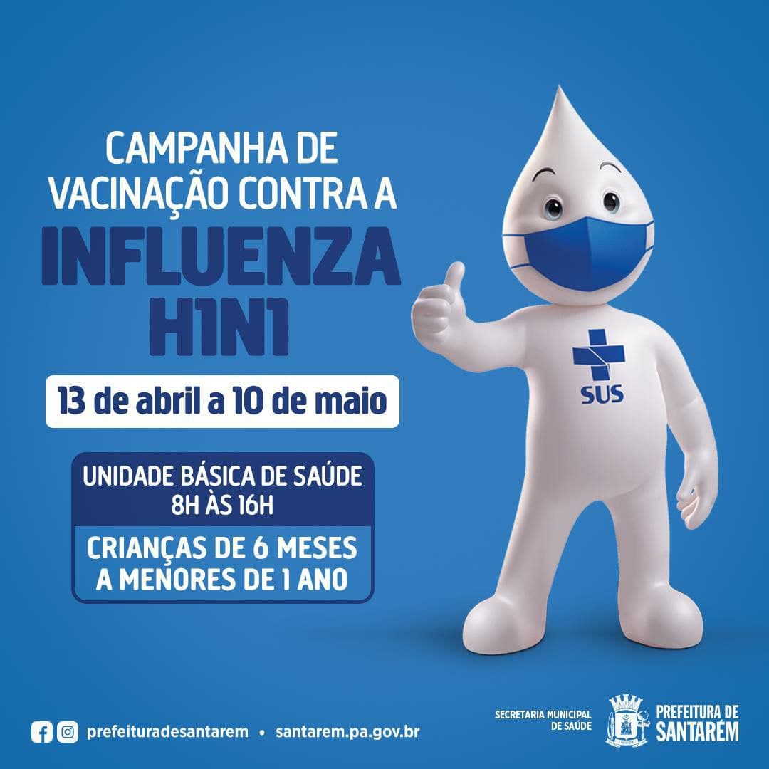 Campanha contra H1N1 inicia com vacinação de crianças menores de 1 ano