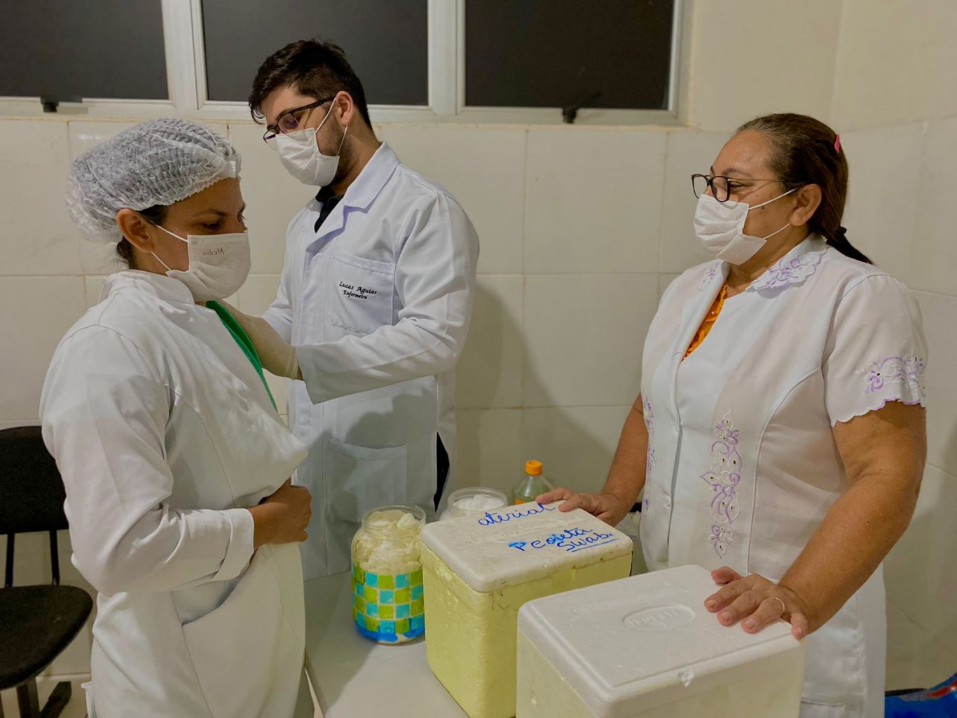 Colaboradores do HMS recebem vacina de reforço para influenza e sarampo