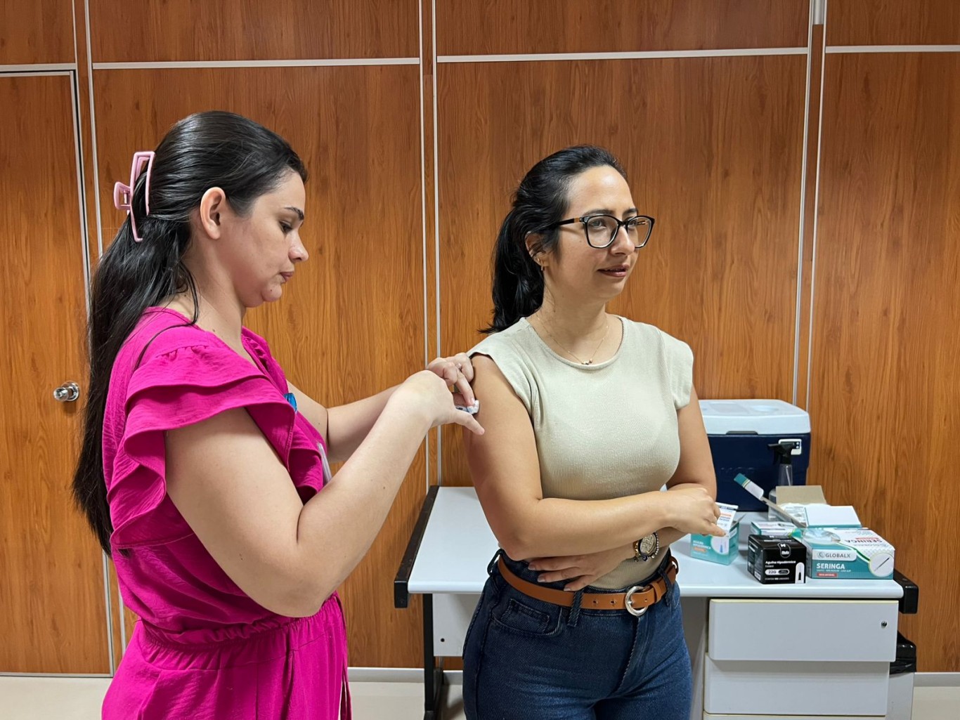 HMS realiza ação em saúde com vacinação para funcionários e colaboradores da Justiça Federal de Santarém