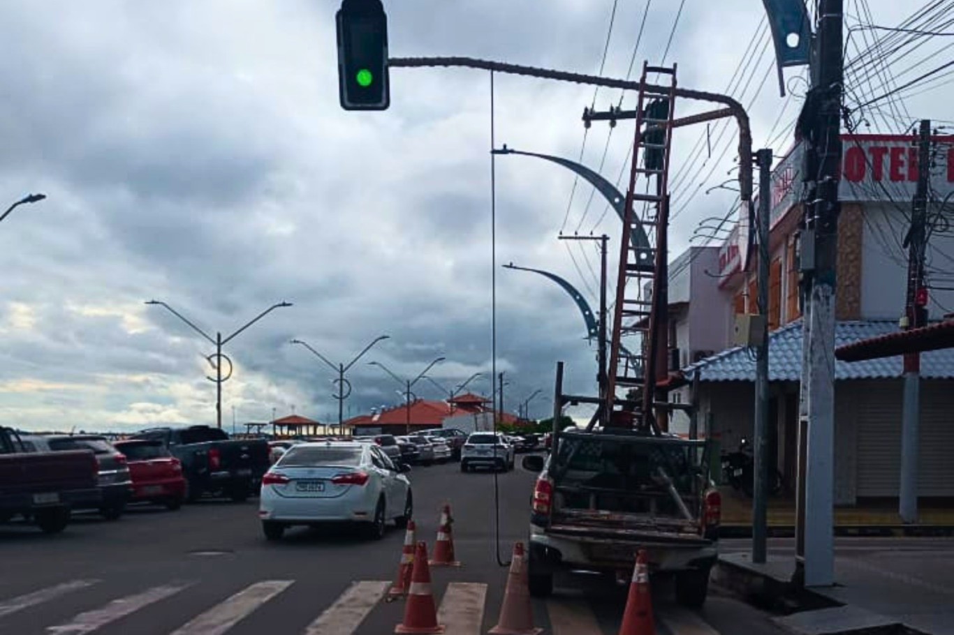 Imagem de Prefeitura atua para restabelecer semáforos após temporal em Santarém