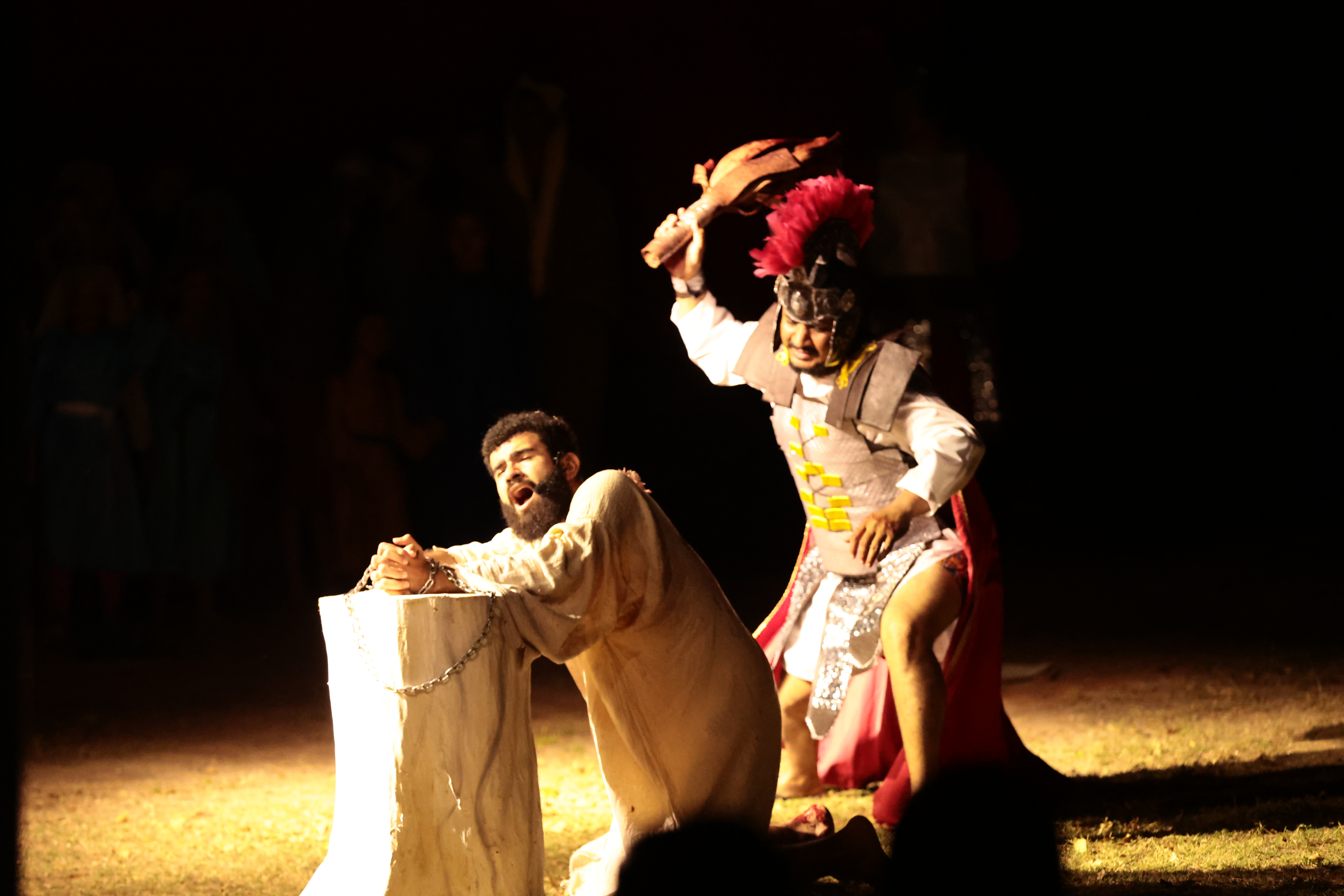 Grupo Franciscano de Teatro Kabi Kaxi celebrou 16 anos da "Memória Cênica da Paixão de Cristo"