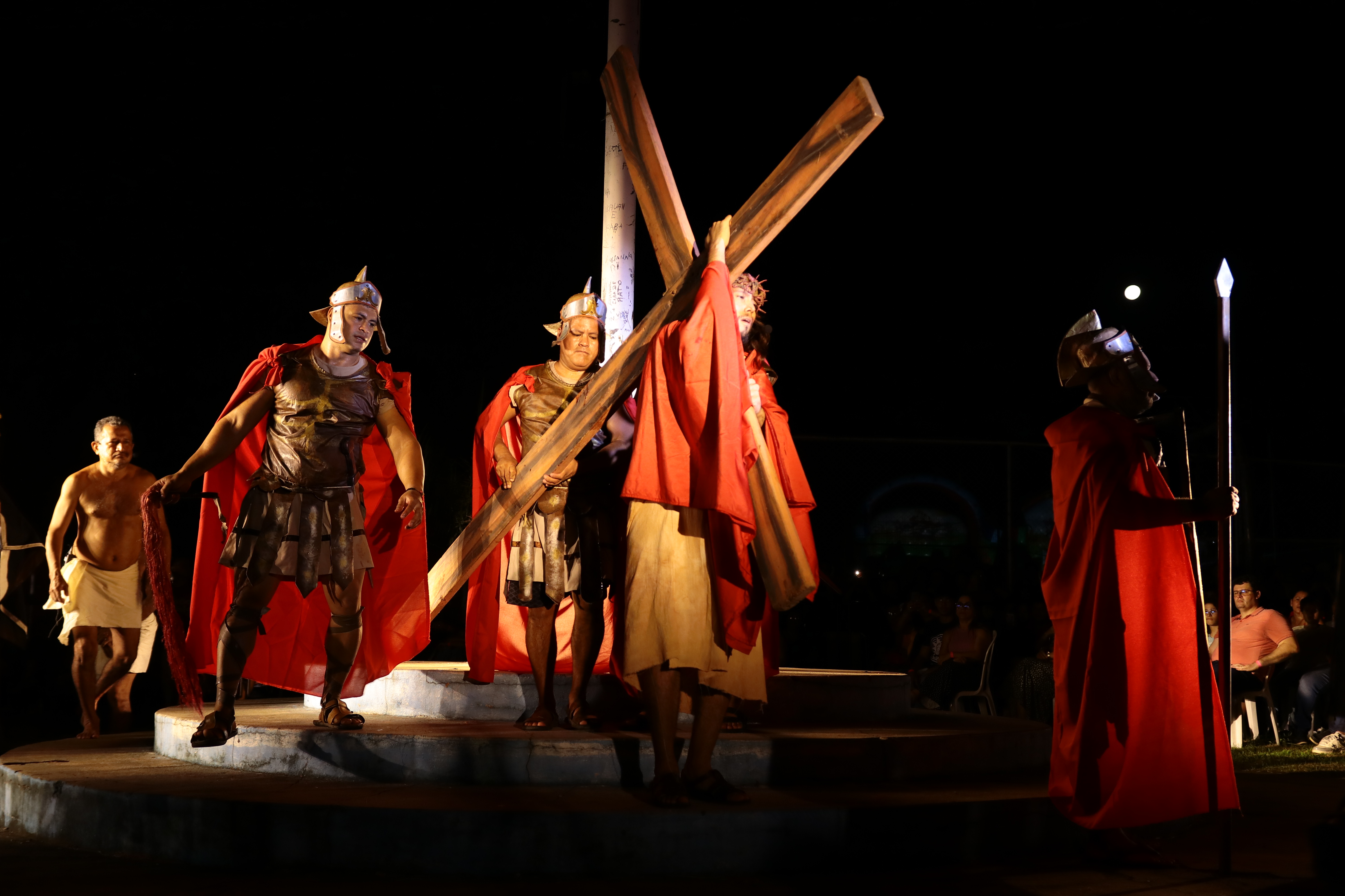 Grupo de Teatro Kauré realiza 41ª edição do espetáculo sacro em Santarém. Foto: Rony Aires