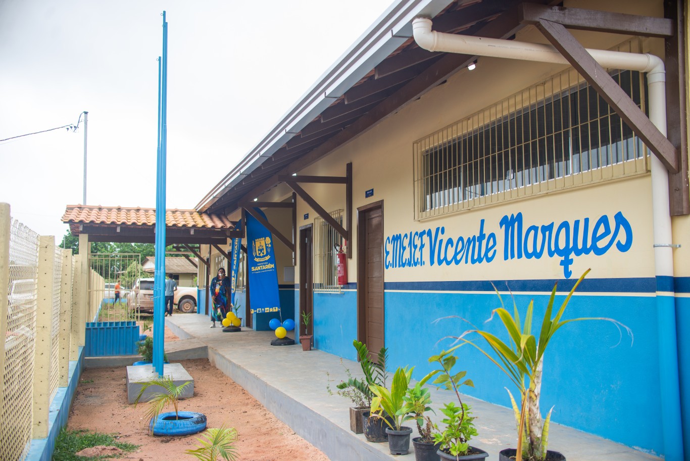 Comunidade Nova Conquista do Chapadão recebe novo prédio da Escola Municipal Vicente Marques