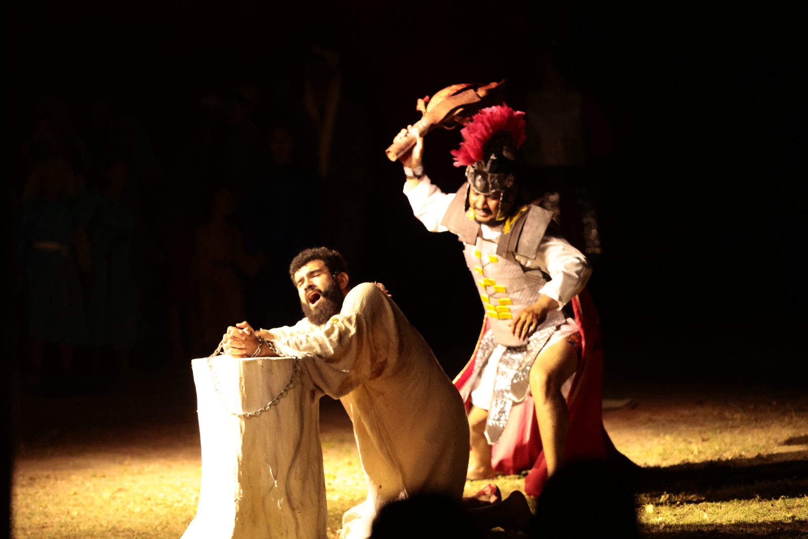 Grupo Franciscano de Teatro Kabi Kaxi celebrou 16 anos da "Memória Cênica da Paixão de Cristo"