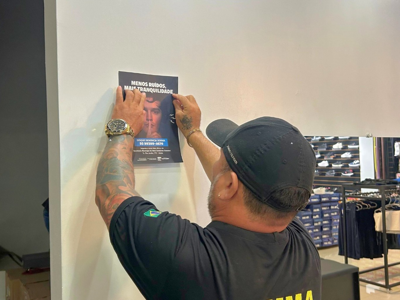 Imagem de Prefeitura realiza ação contra poluição sonora no centro de Santarém