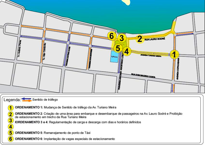 Prefeitura de Santarém inicia mudança no ordenamento de trânsito da Rua Lauro Sodré e Av. Turiano Meira em Alter do Chão