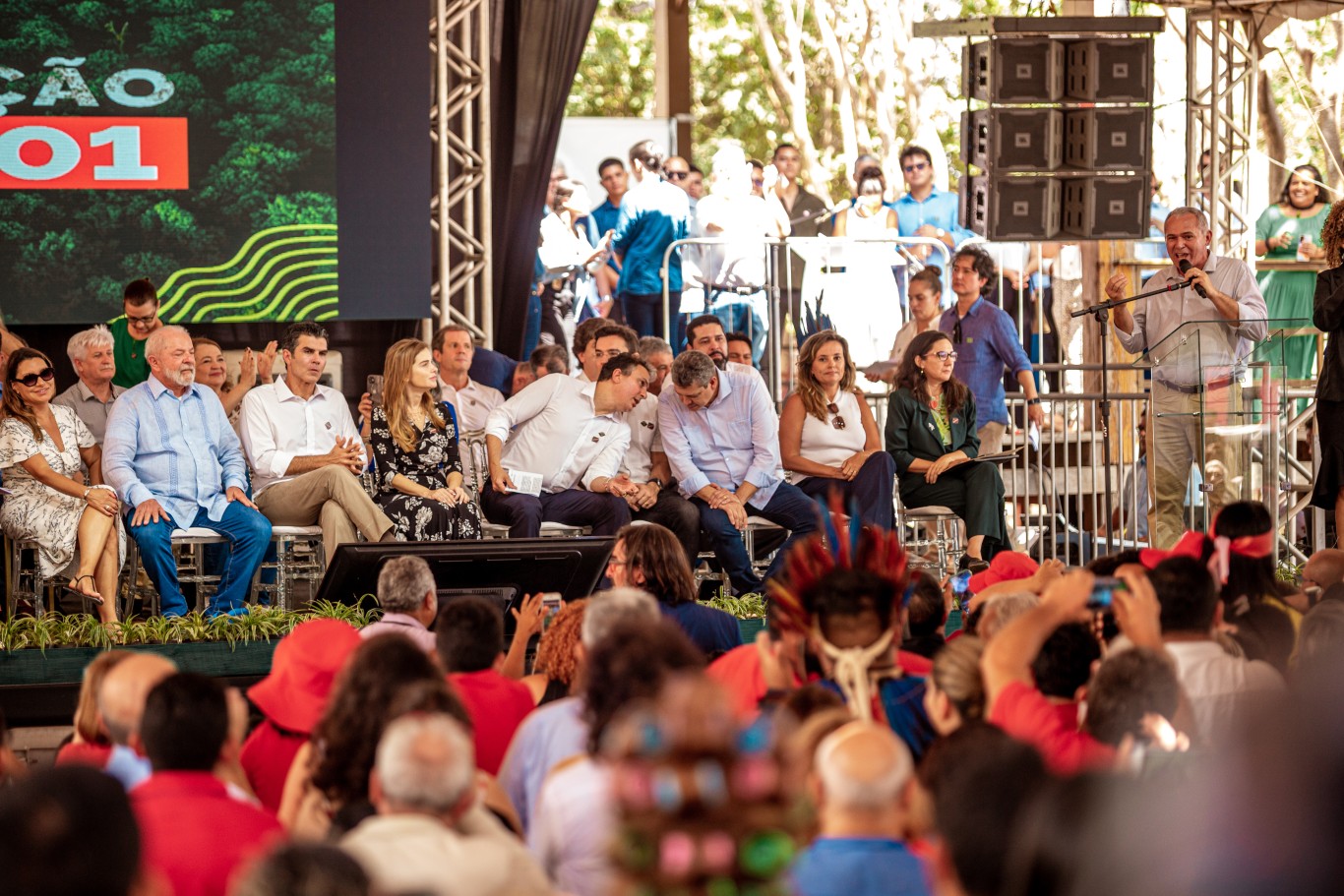 Prefeito Nélio recebe presidente Lula em inauguração de Infovia e pede curso de medicina para Ufopa