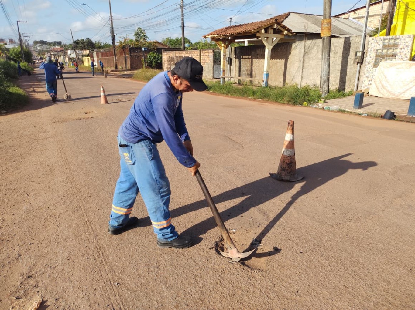 Novos trechos são contemplados com serviços de manutenção asfáltica em Santarém