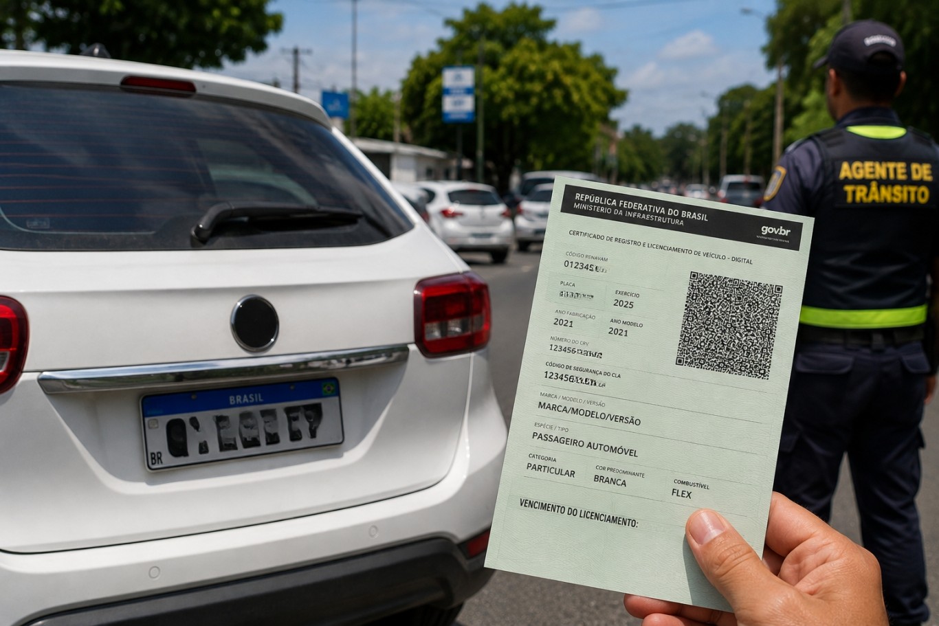 Prefeitura alerta para prazo de licenciamento de veículos com placas finais 07, 17, 27 e 37