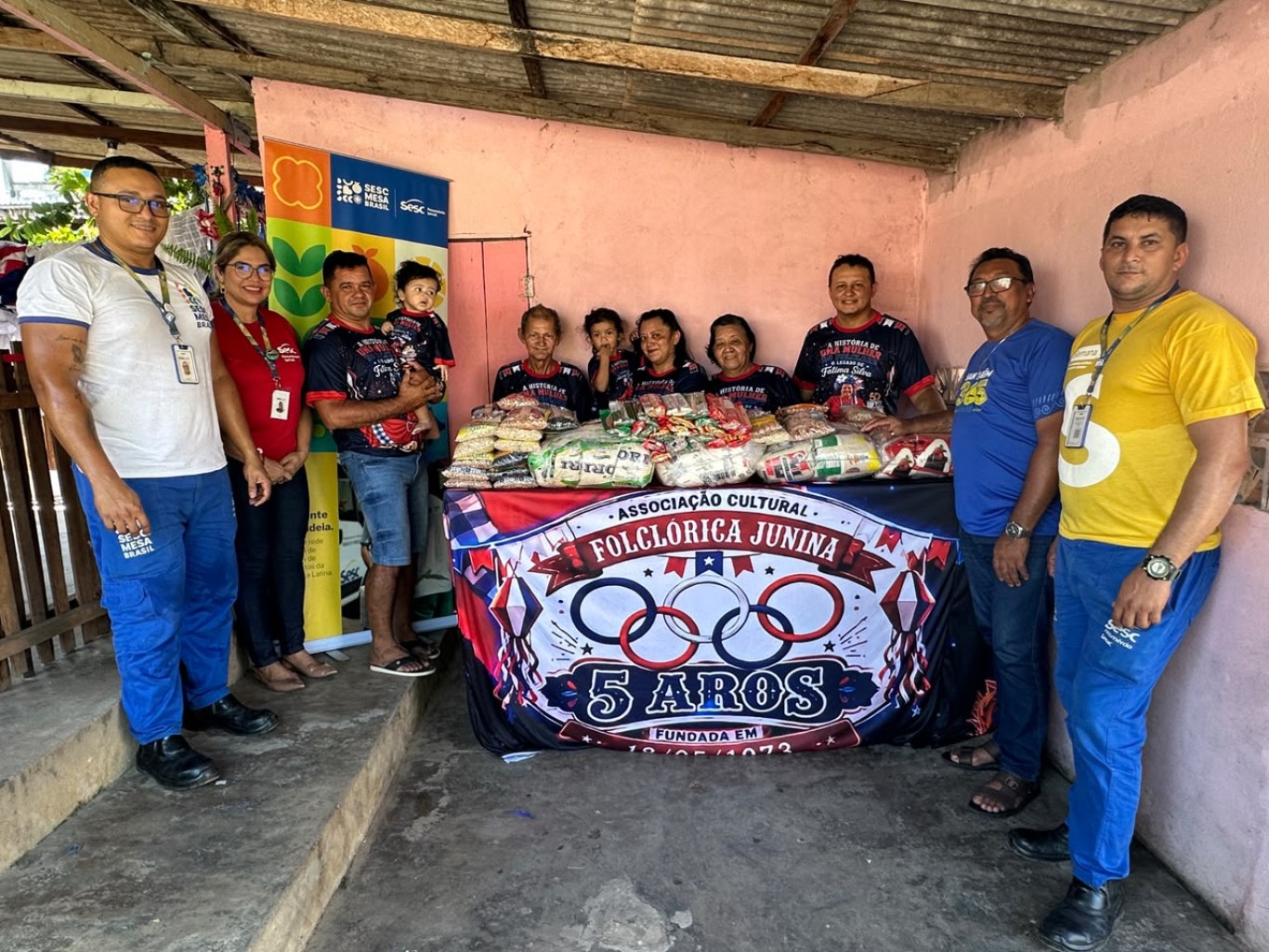 Mais de 900 famílias recebem alimentos arrecadados durante o 50º Festival Folclórico de Santarém