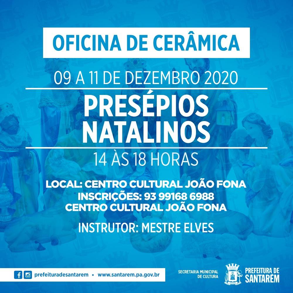 Abertas as inscrições para a oficina de cerâmica: presépios natalinos