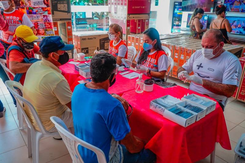 Ação ‘Dezembro Vermelho’ realiza mais de 300 testes rápidos