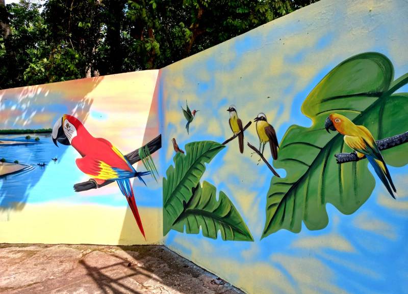 Parque da Cidade ganha mural de arte que retrata belezas de Santarém