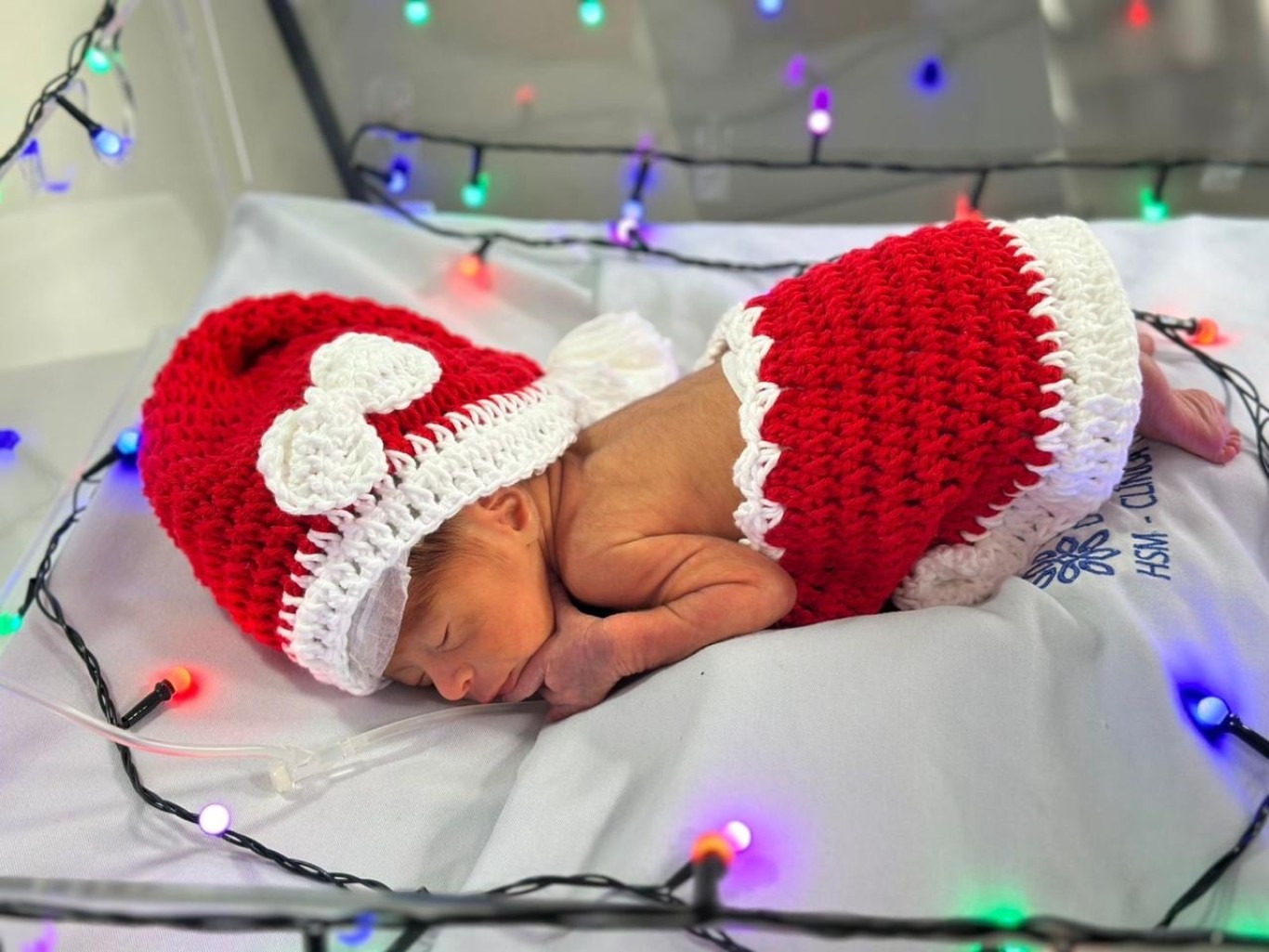 Equipe do berçário do HMS realiza ensaio fotográfico com bebês nascidos no Natal