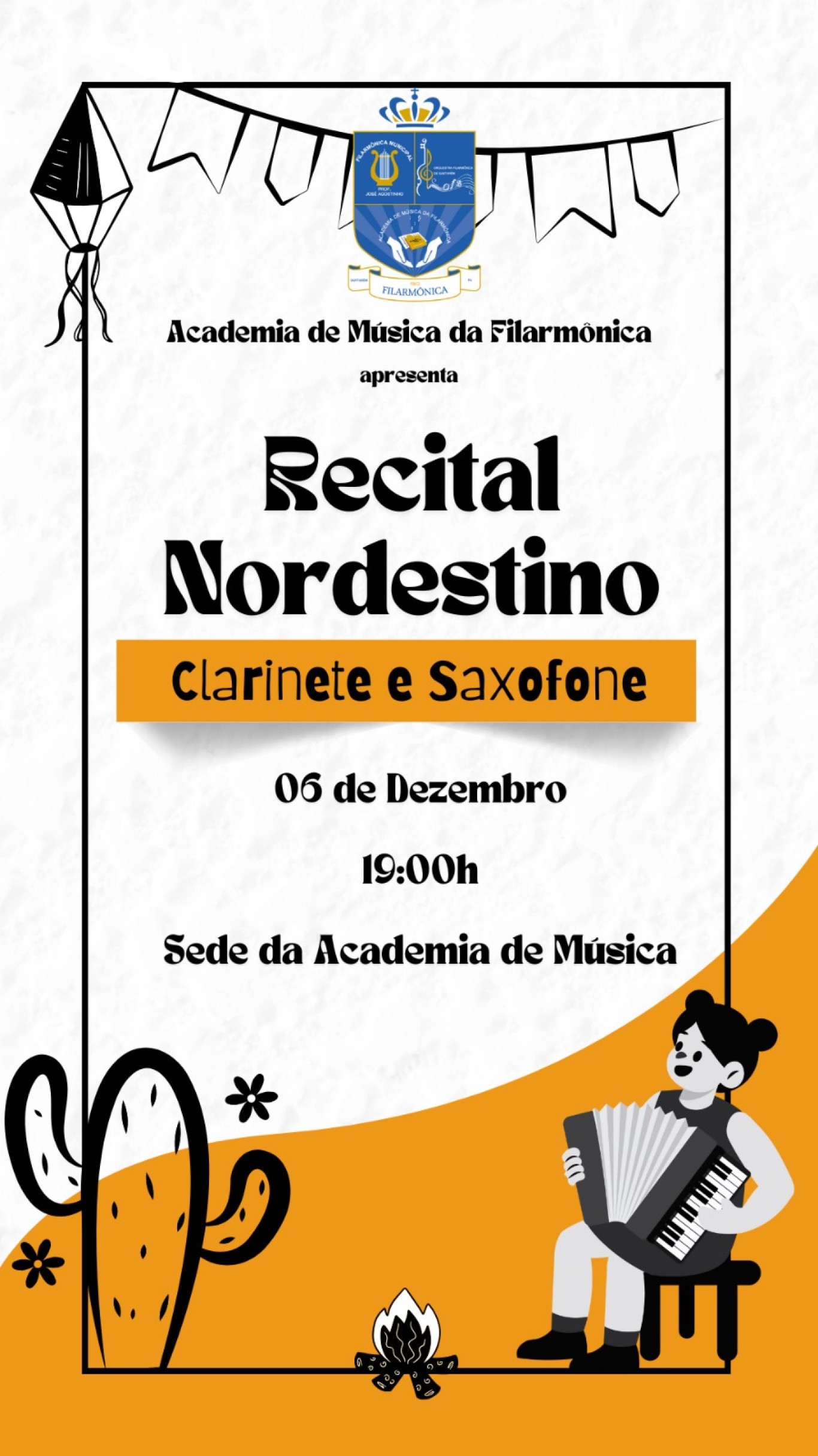 Recital nordestino de clarinete & saxofone será realizado nesta sexta-feira, 6