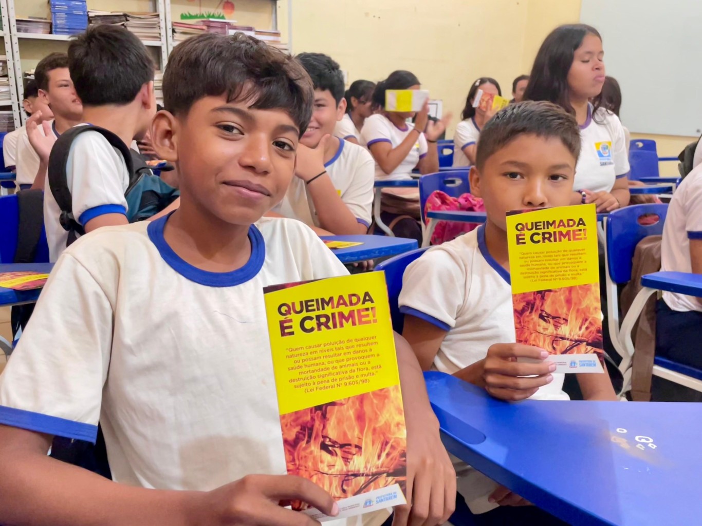 Educação ambiental: Semma mobiliza estudantes de escolas municipais na luta contra queimadas