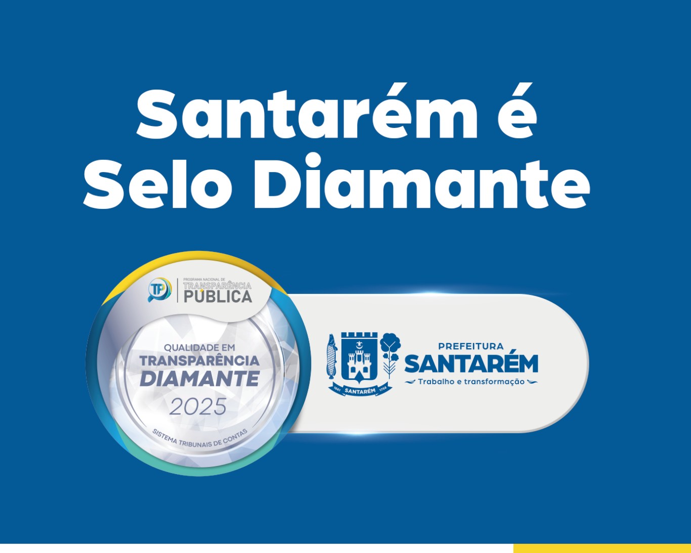 Imagem de Santarém conquista o Selo Diamante de Transparência Pública