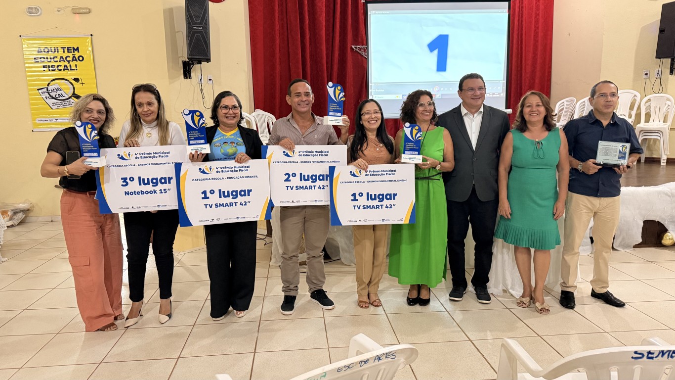 Imagem de Conheça os vencedores do 4º Prêmio Municipal de Educação Fiscal de Santarém