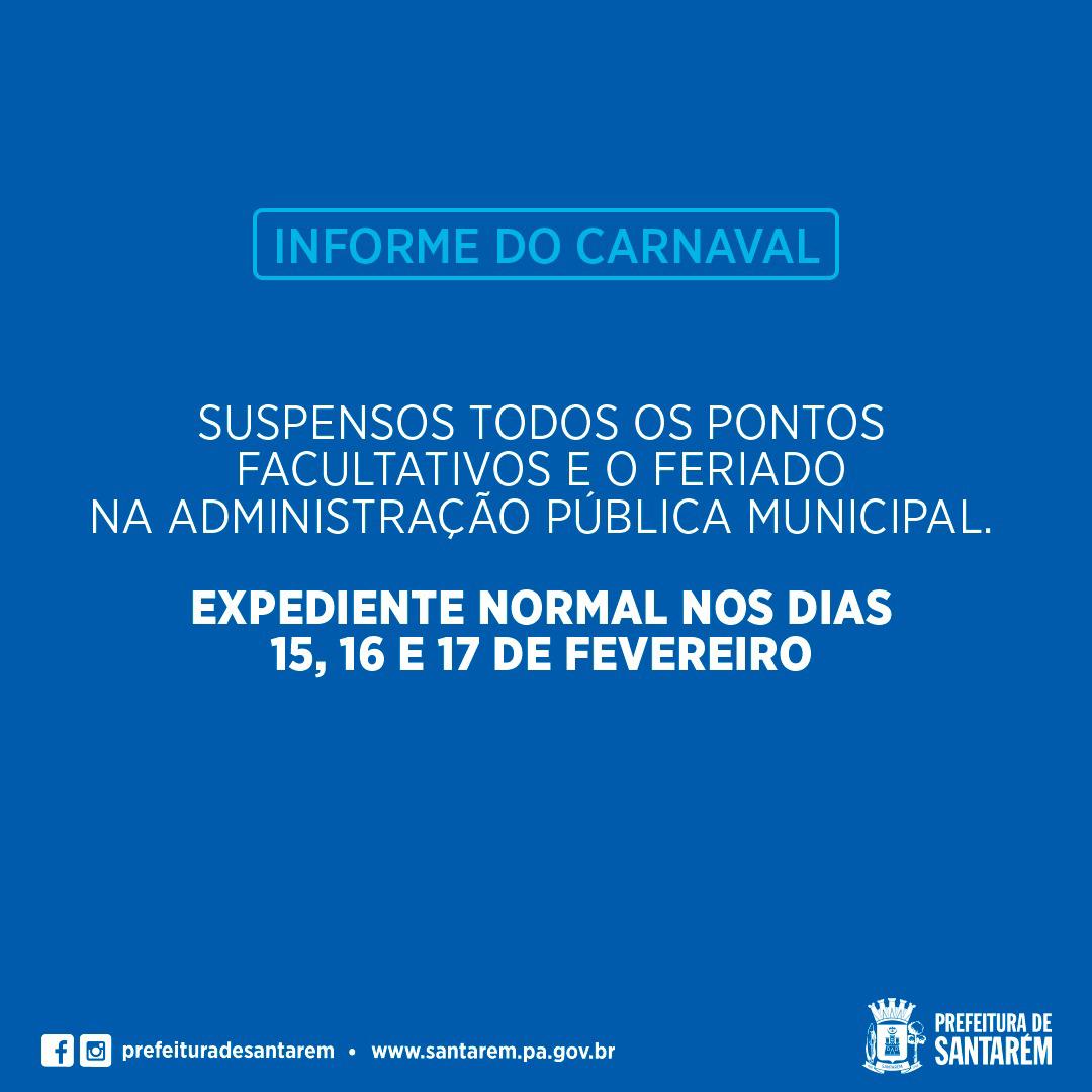 'Carnaval' com expediente normal e cumprimento do lockdown