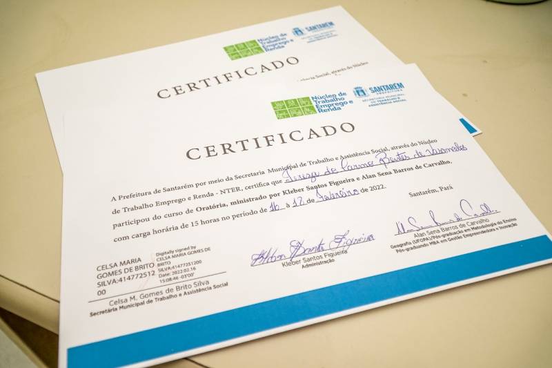 Certificação marca encerramento de curso para Pessoas com Deficiência