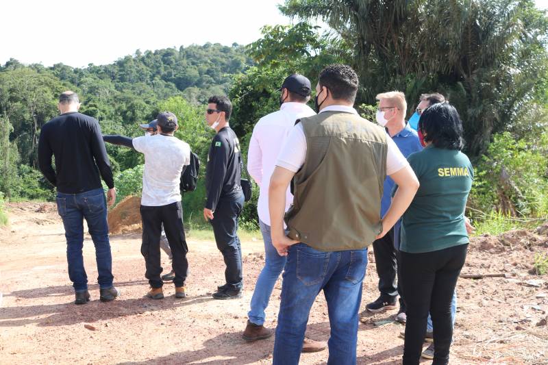 Prefeitura realiza visita técnica à área da barragem do Perema