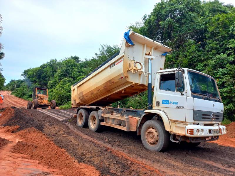 Prefeitura de Santarém continua trabalhos em ramais mesmo com período chuvoso 