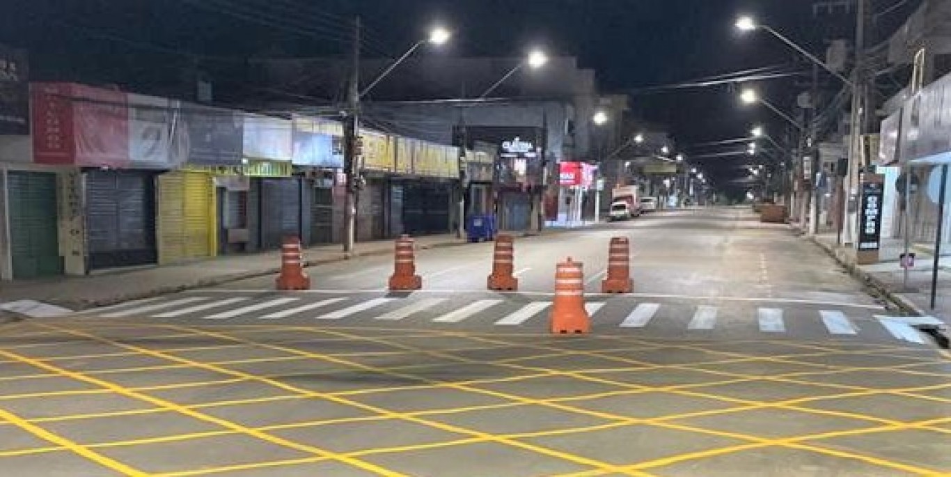 Seguem os serviços de melhorias na sinalização de trânsito em Santarém