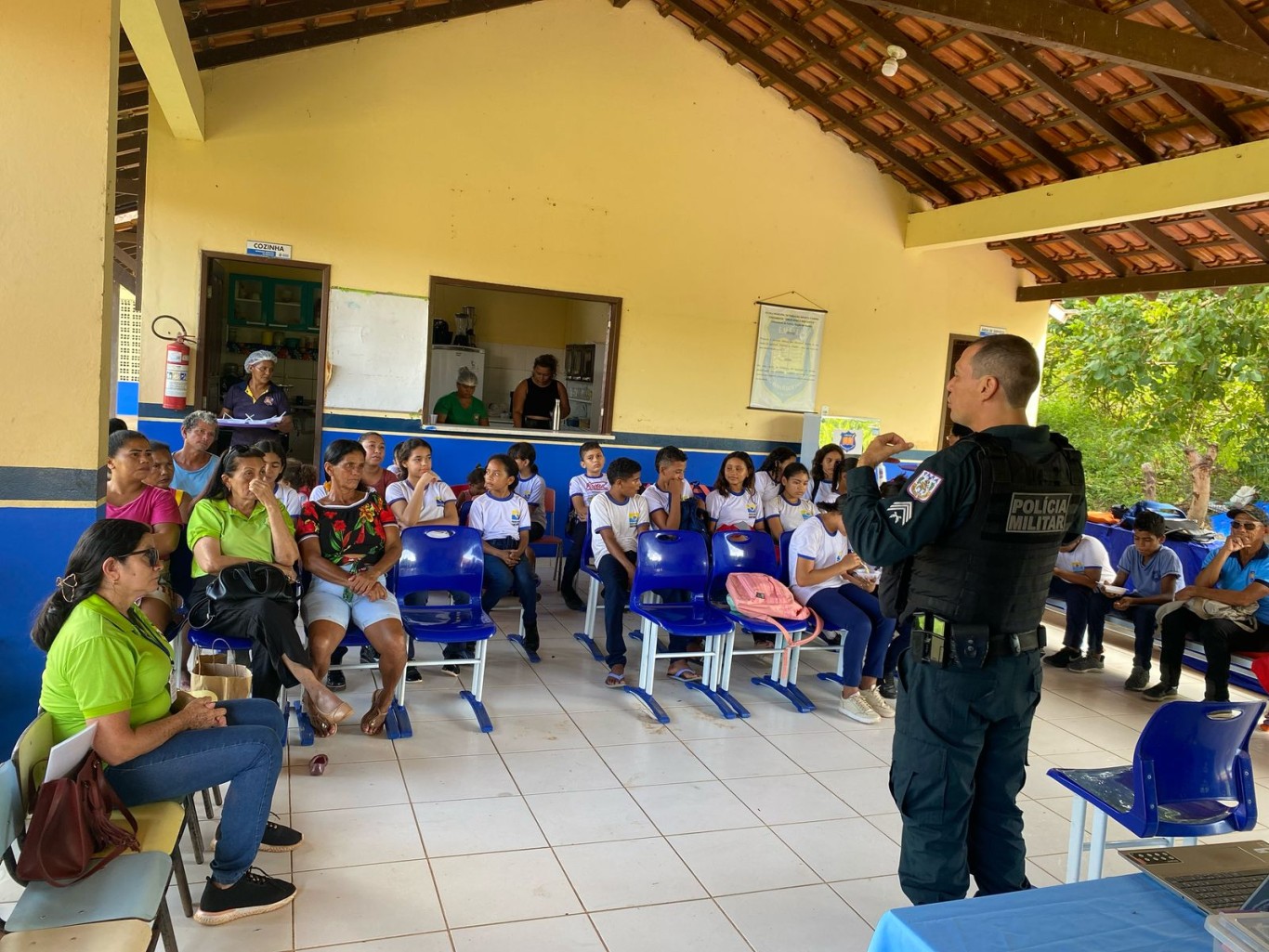 Ação Intersetorial é realizada na Escola Emílio Rebelo, comunidade Castela