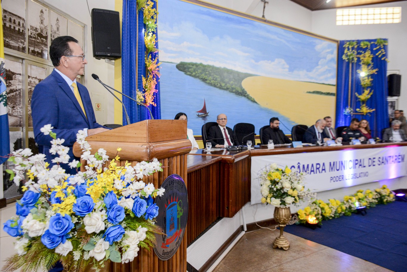 Imagem de  "Parcerias e trabalho integrado farão com que Santarém continue avançando", destacou o prefeito Zé Maria Tapajós, na mensagem ao Legislativo