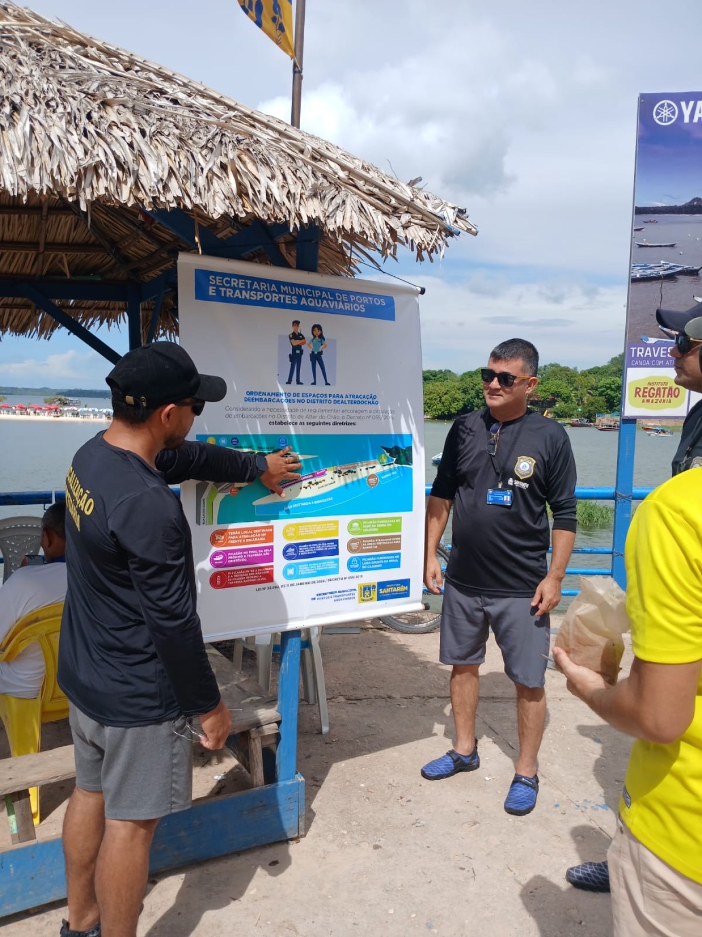 Imagem de Secretaria de Portos reforça ordenamento de atracações em Alter do Chão para o Carnaval