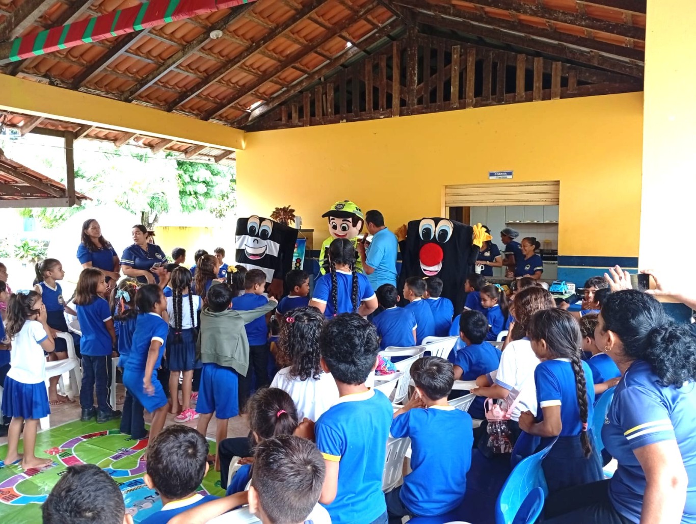 Projeto “Volta às Aulas com Saúde e Segurança no Trânsito” chega à Escola São Sebastião, na comunidade Estrada Nova