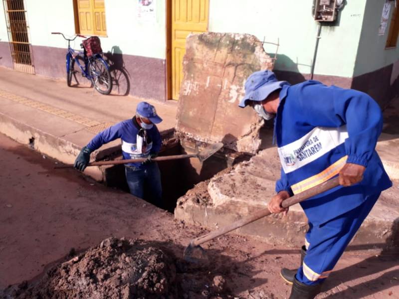 Semurb inicia semana com muito trabalho em vários pontos da cidade