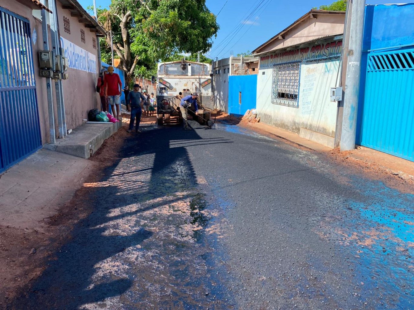 Mais asfalto para Santarém: no Nova Vitória, Prefeitura segue com a pavimentação da Alameda Maranata