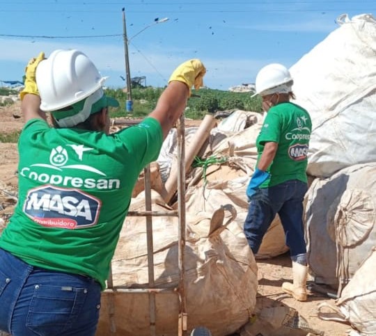 Coopresan conta com a colaboração de mais de 150 catadores. Foto: Ascom Semurb.