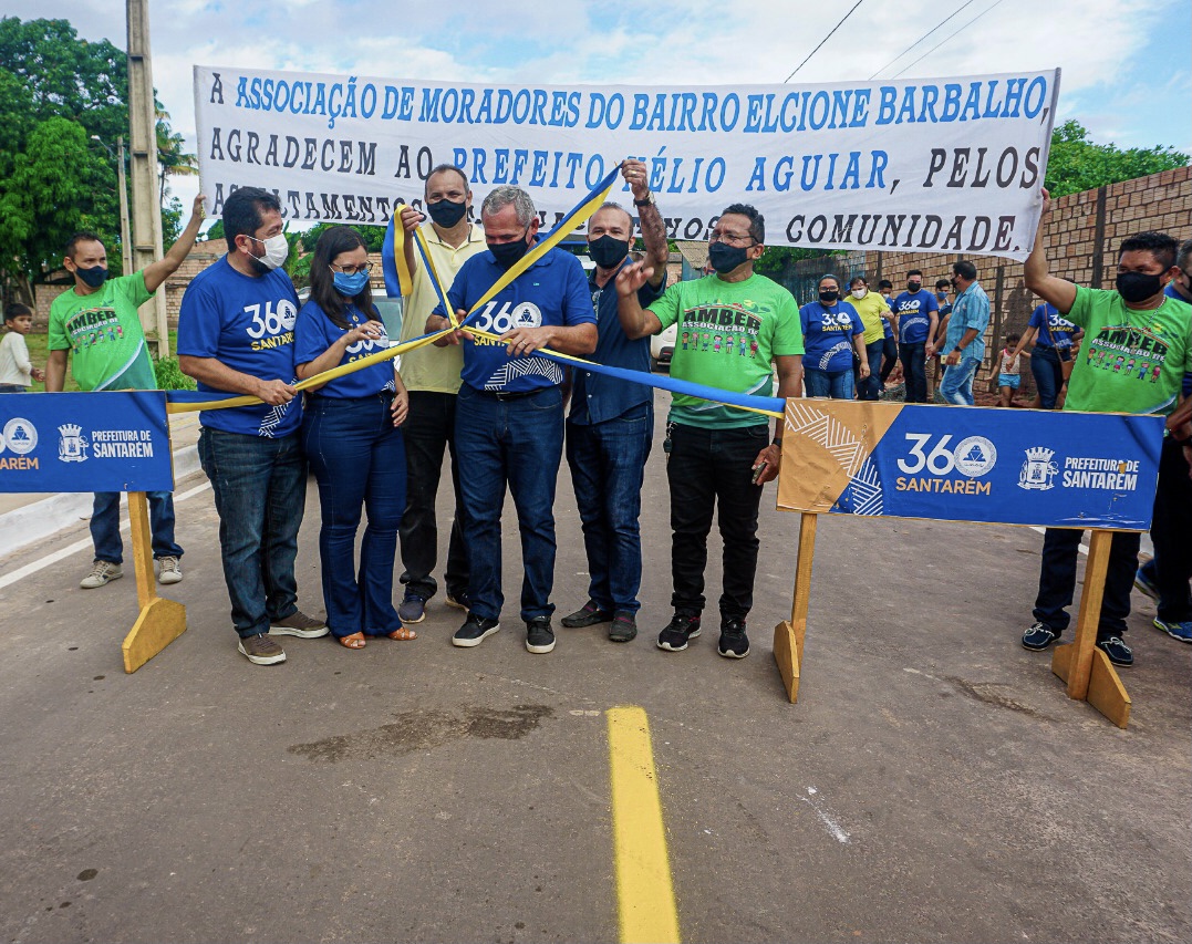 Santarém 360 anos: Moradores do Elcione Barbalho comemoram entrega de asfalto da Rua D