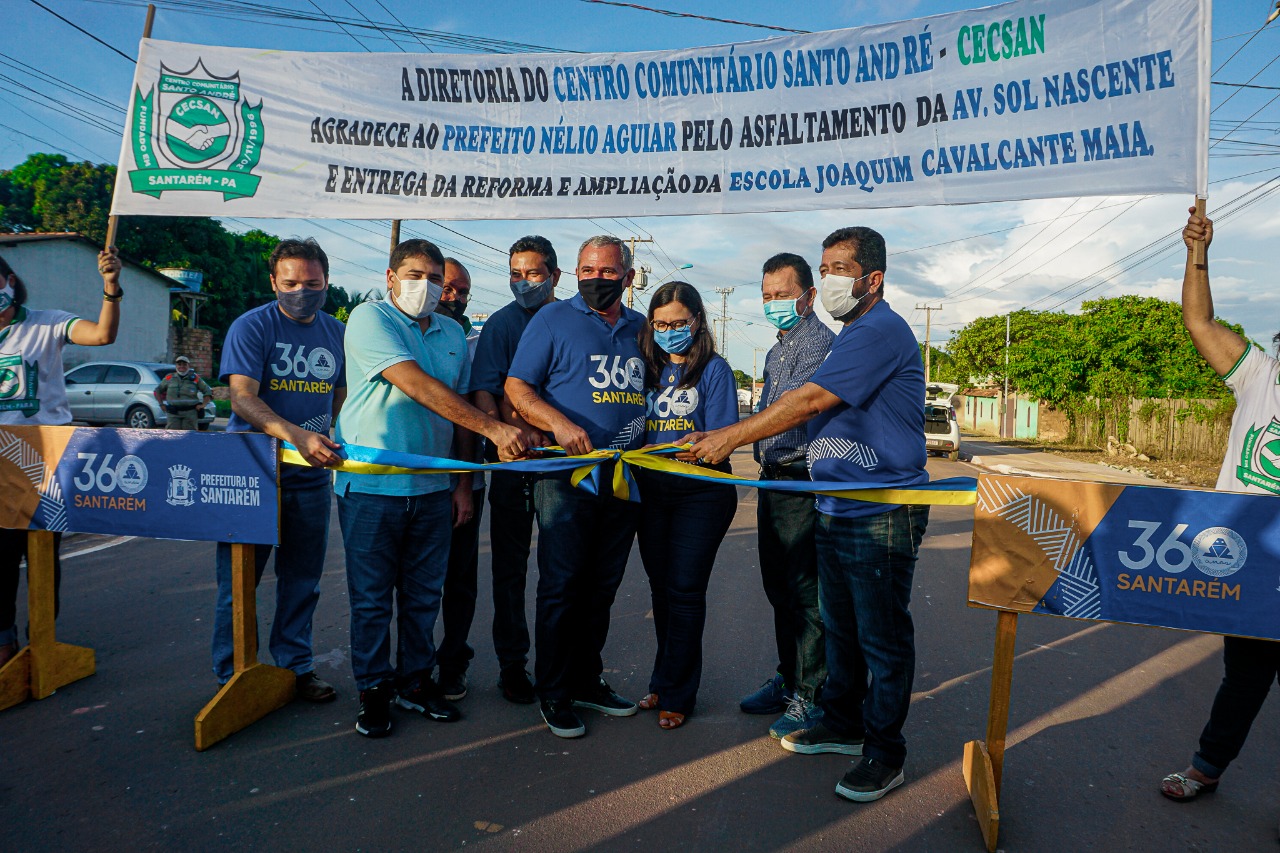 Santarém 360 anos: Prefeitura entrega asfalto nos bairros Livramento e Santo André
