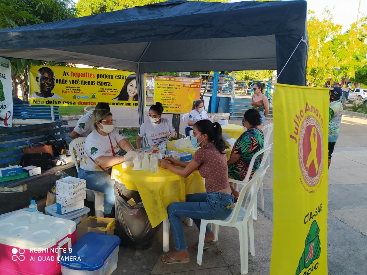 Julho Amarelo: CTA realiza 400 testes e distribui mais de 1 mil preservativos em Alter do Chão