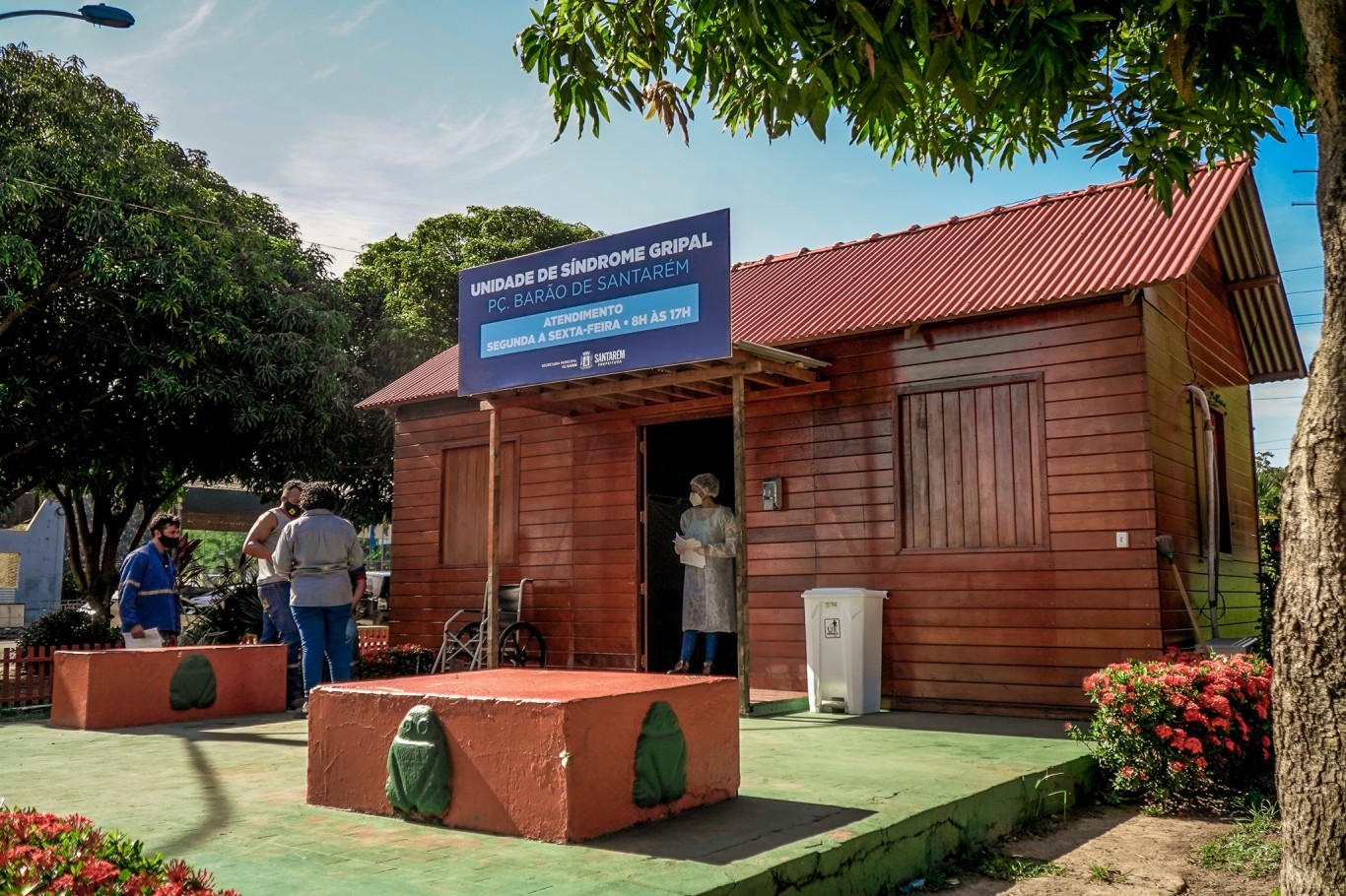 Prefeitura reativa ‘Casinha' na Praça São Sebastião para atendimentos a sintomas gripais 